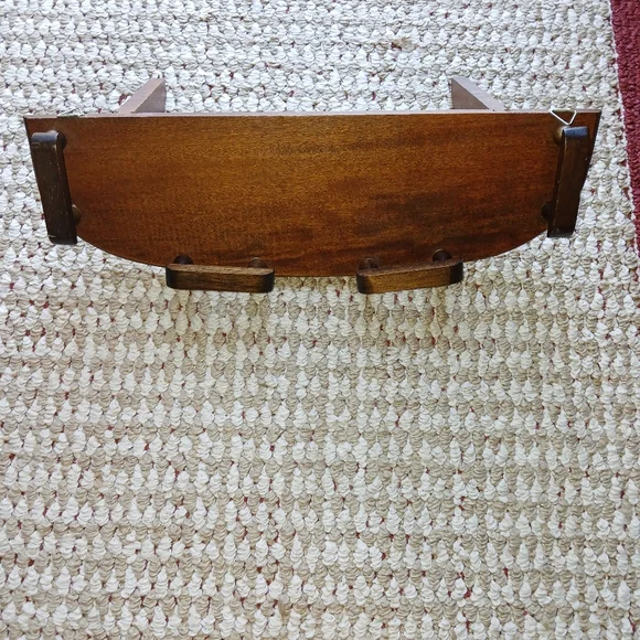 Rustic Wooden Wall Shelf - Picture 2 of 4